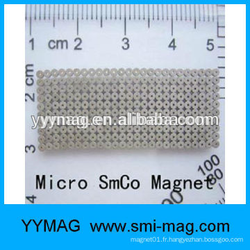 Haute précision Micro / mini aimant SmCo sur mesure / mobile / montre aimant précis
